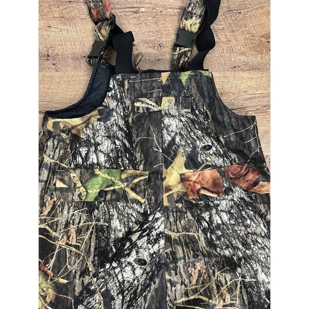 Bushmaster Mossy Oak Hunting Overalls Insulated Camo Hunting Youth Size 14-16 - Picture 9 of 10